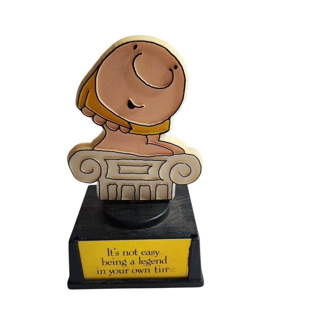 Ziggy Figurine whimsical trophy 80s Vtg Retro Aviva comic strip character gift